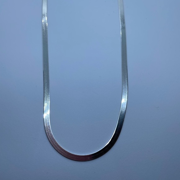 Sterling Silver Herringbone Chain - Picture 6 of 11